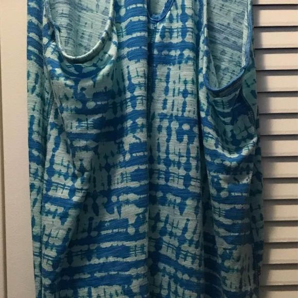 Xersion racerback blue tank relaxed fit no size tag believed to be M or L - Picture 3 of 3
